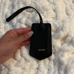 Aldo black purse tag